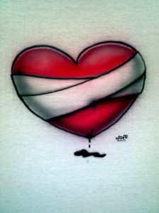 custom-airbrushed-bleeding-heart-t-shirt